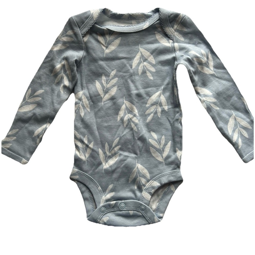 Carters Baby Girls‎ Long Sleeve 100% Cotton One Piece Blue 3 Months Bundle Save